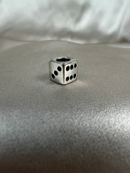 PANDORA 925 ALE Sterling Silver RETIRED Lucky Dice Charm