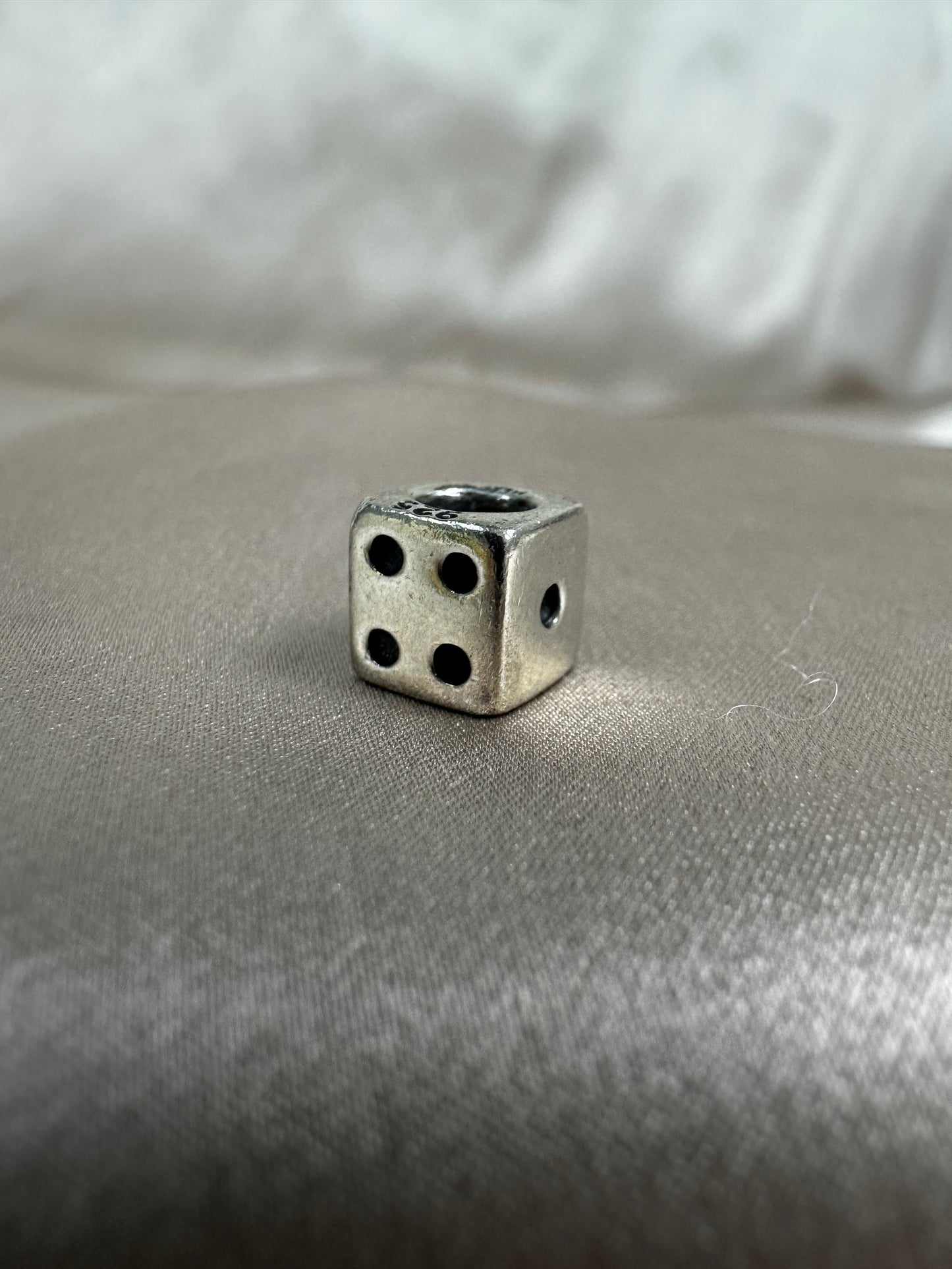 PANDORA 925 ALE Sterling Silver RETIRED Lucky Dice Charm