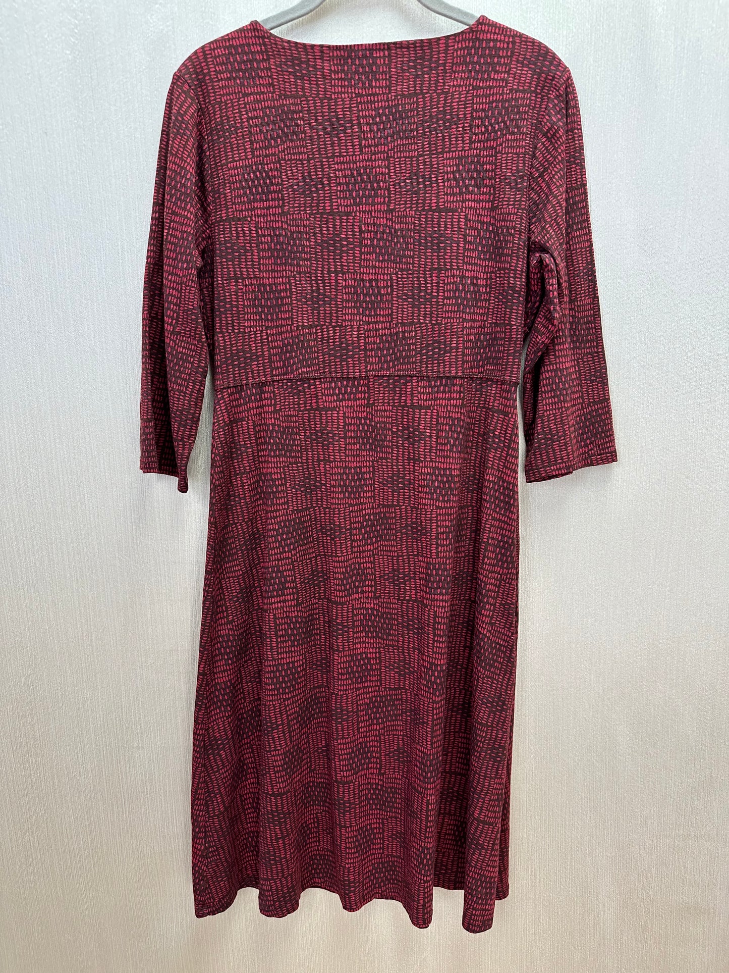 TOAD & CO red print 3/4 Sleeve A-line Rosalinda Dress - M