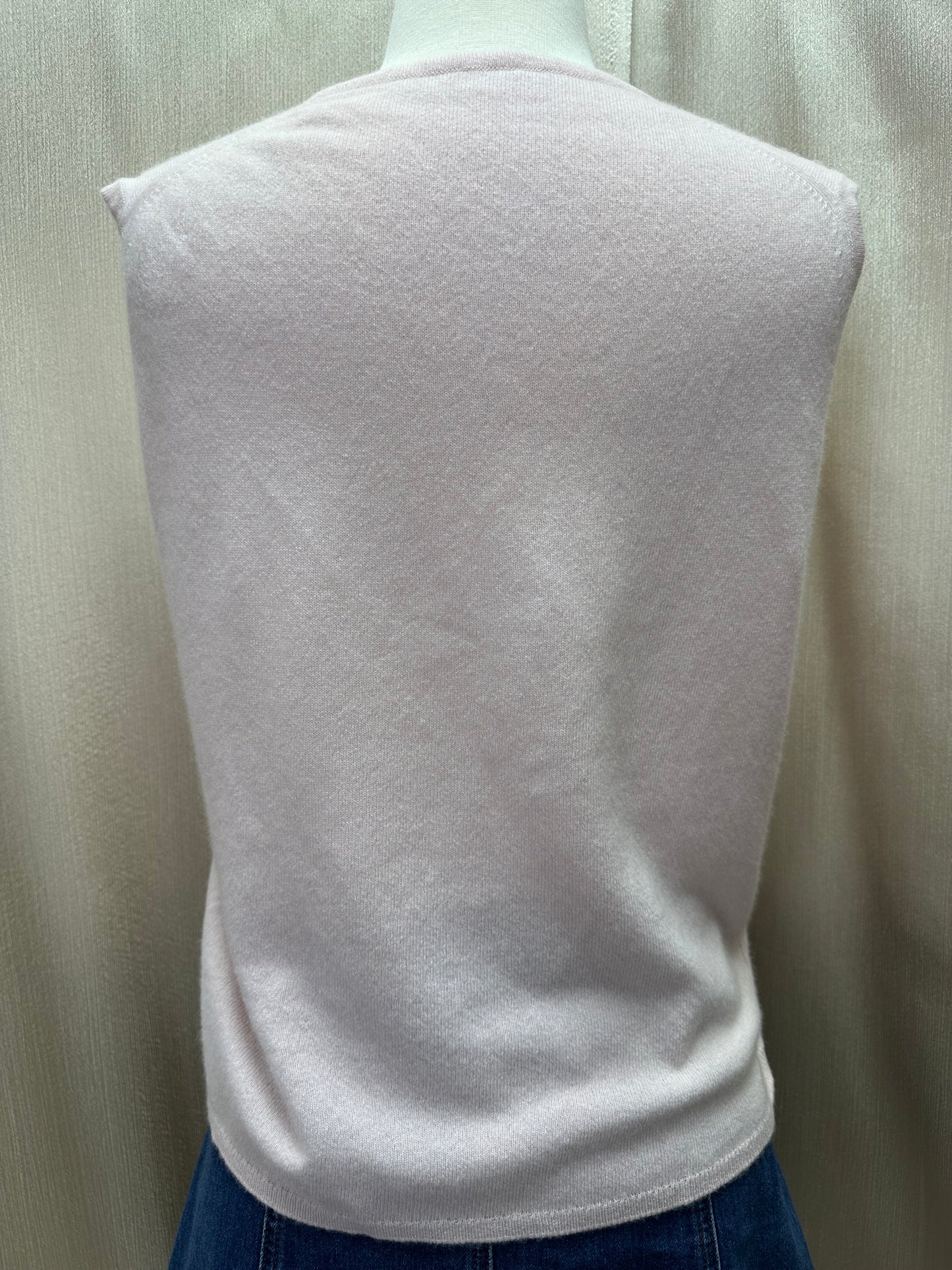 Vintage CHANEL pink Cashmere Cardigan Pullover Sweater Set - 46 | US 10 (flaws)