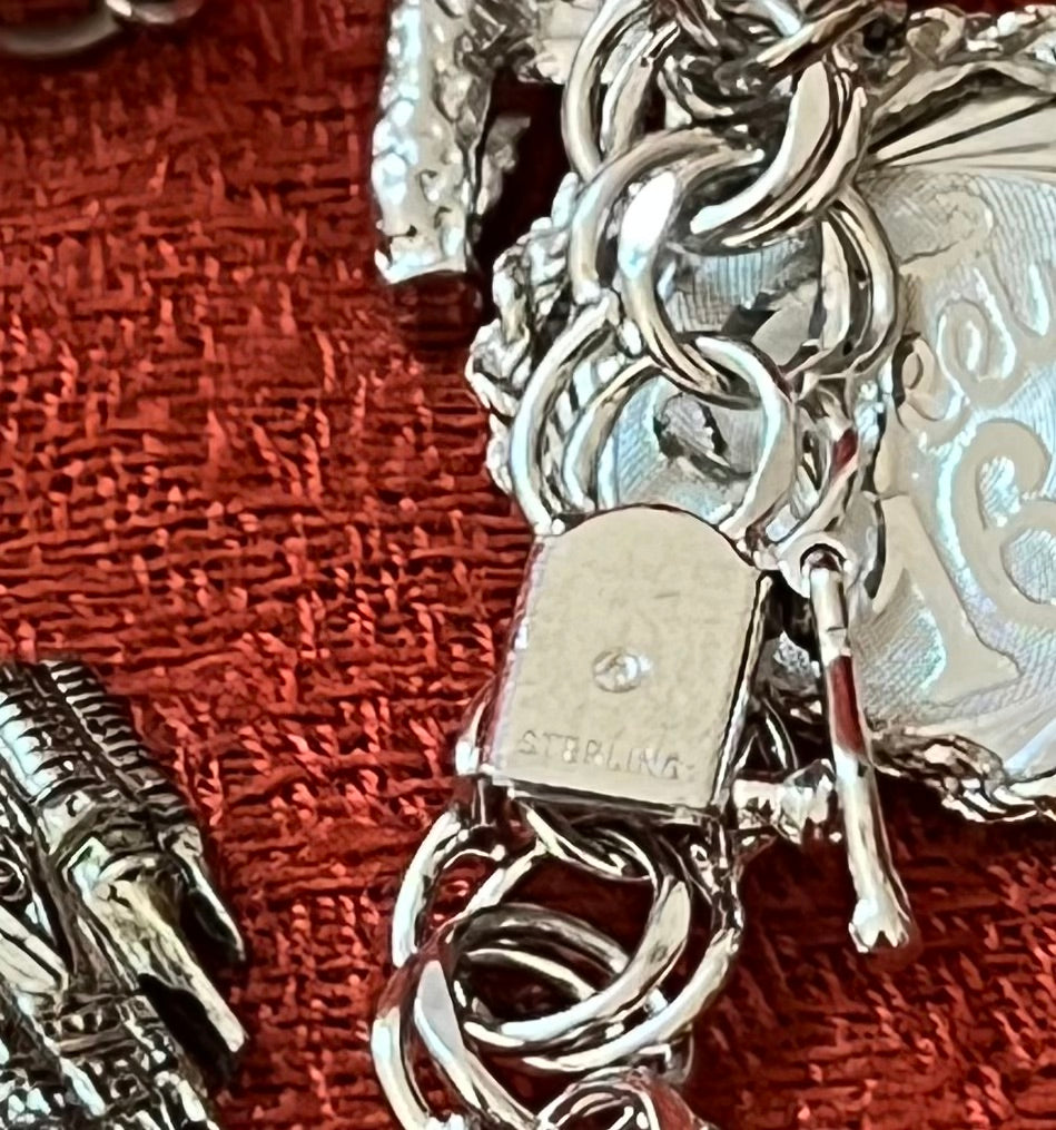 Vintage Sterling Charm Bracelet