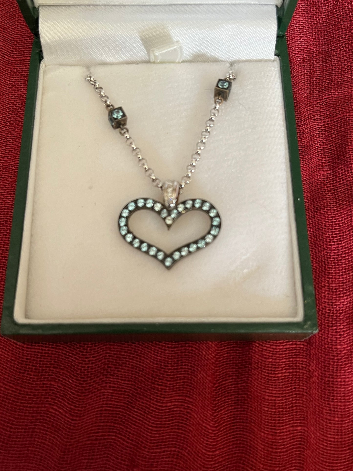 Vintage Jeffrey Robert 18k and Sterling Silver (925) Heart Pendant