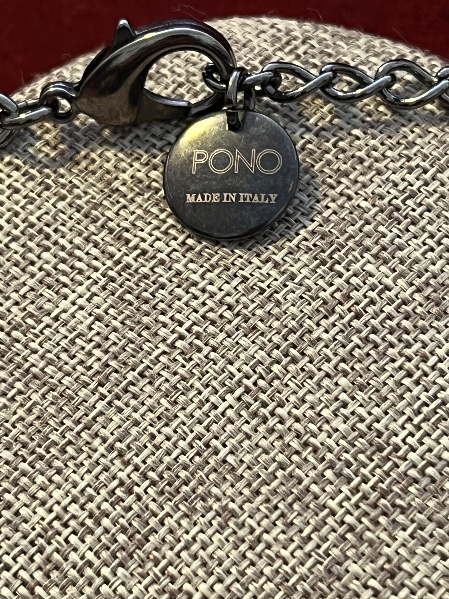 PONO Made in Italy Acrylic Disk Statement Necklace