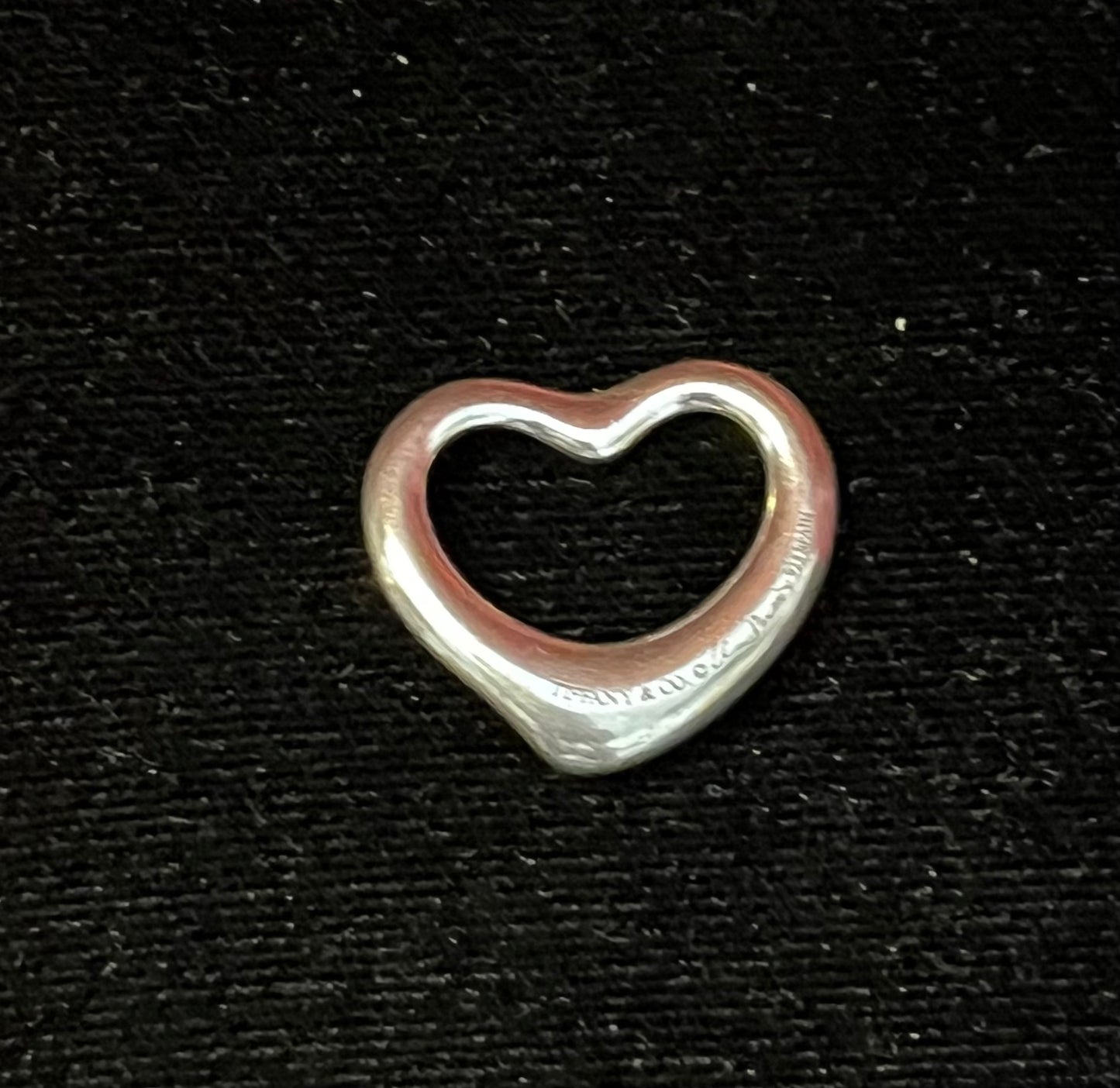 Tiffany & Co Sterling Silver Elsa Peretti Floating Heart Charm-No Box or Pouch