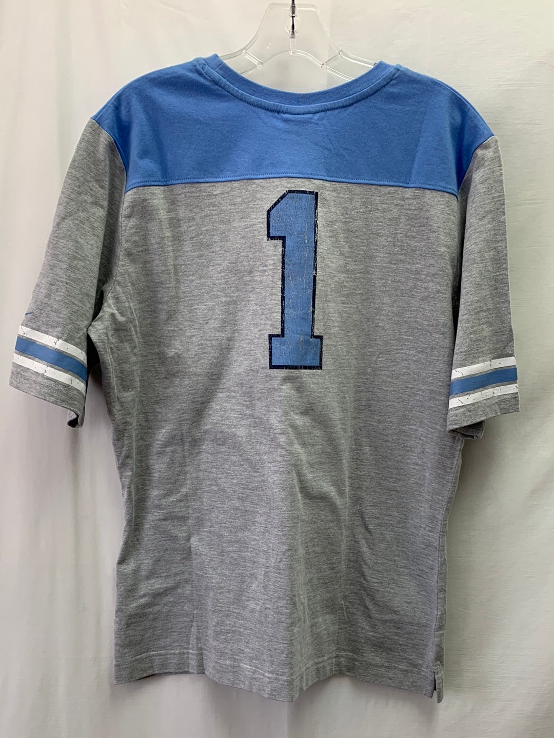 NWT - NIKE blue gray "CAROLINA 1" Short Sleeve Shirt - XL