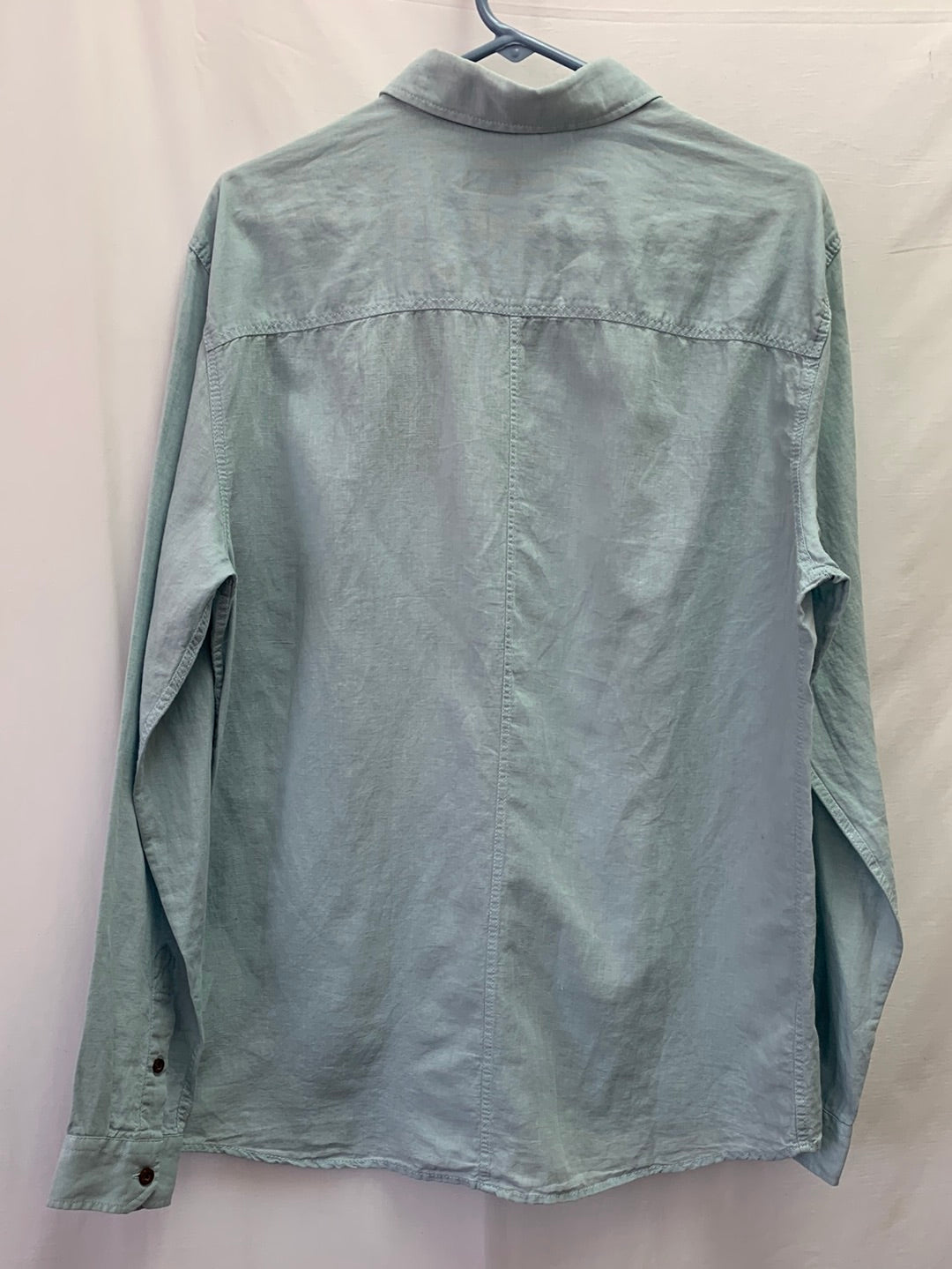 NWT - MAVI blue Linen Cotton Long Sleeve Slim Button Up Shirt - Large