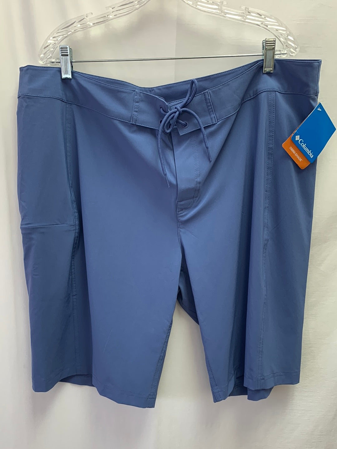 NWT - COLUMBIA blue Omni-Shade 50 UPF Pleasant Creek Board Shorts - XXL