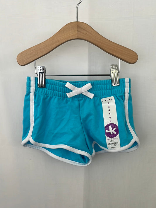 NWT -- J. KHAKI Girls Aqua Drawstring Shorts -- Size 4