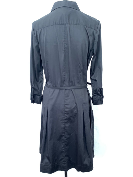 NWT - TALBOTS black button-up 3/4 Sleeve pockets Dress - 12P