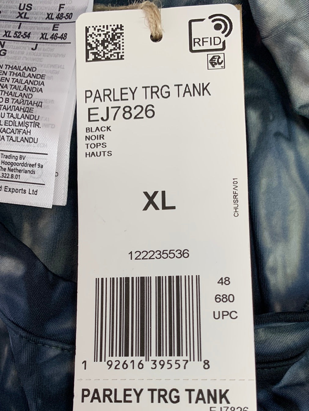 NWT - ADIDAS X PARLEY navy tie dye TRG Training Tank Top - XL