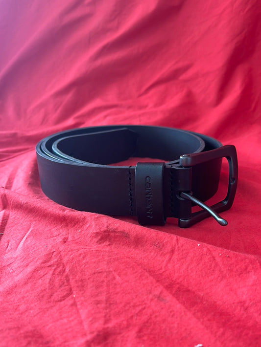 CARHARTT -- Anvil Black Leather Belt -- Size 50
