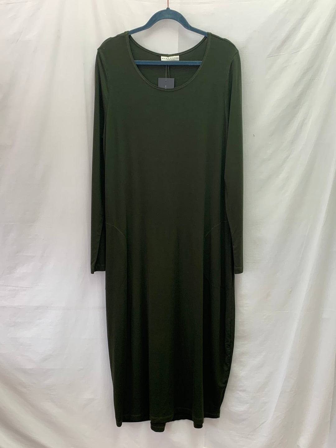 NWT - BRYN WALKER huntress green Siro Rayon Long Sleeve Philippa Midi Dress - XL
