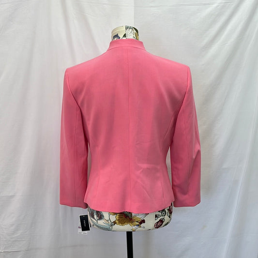 NWT -- Nine West bubblegum Pink Hook & Eye Closure Blazer -- 6
