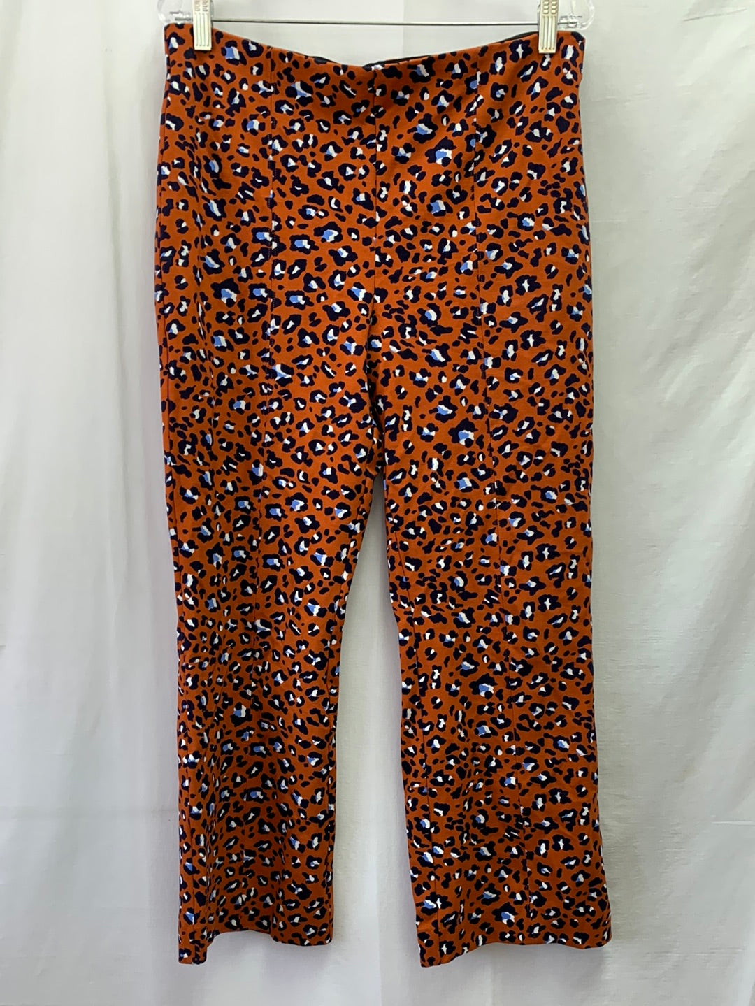 MAEVE ANTROPOLOGIE leopard print The Margot Kick-Flare Cropped Pants - Large