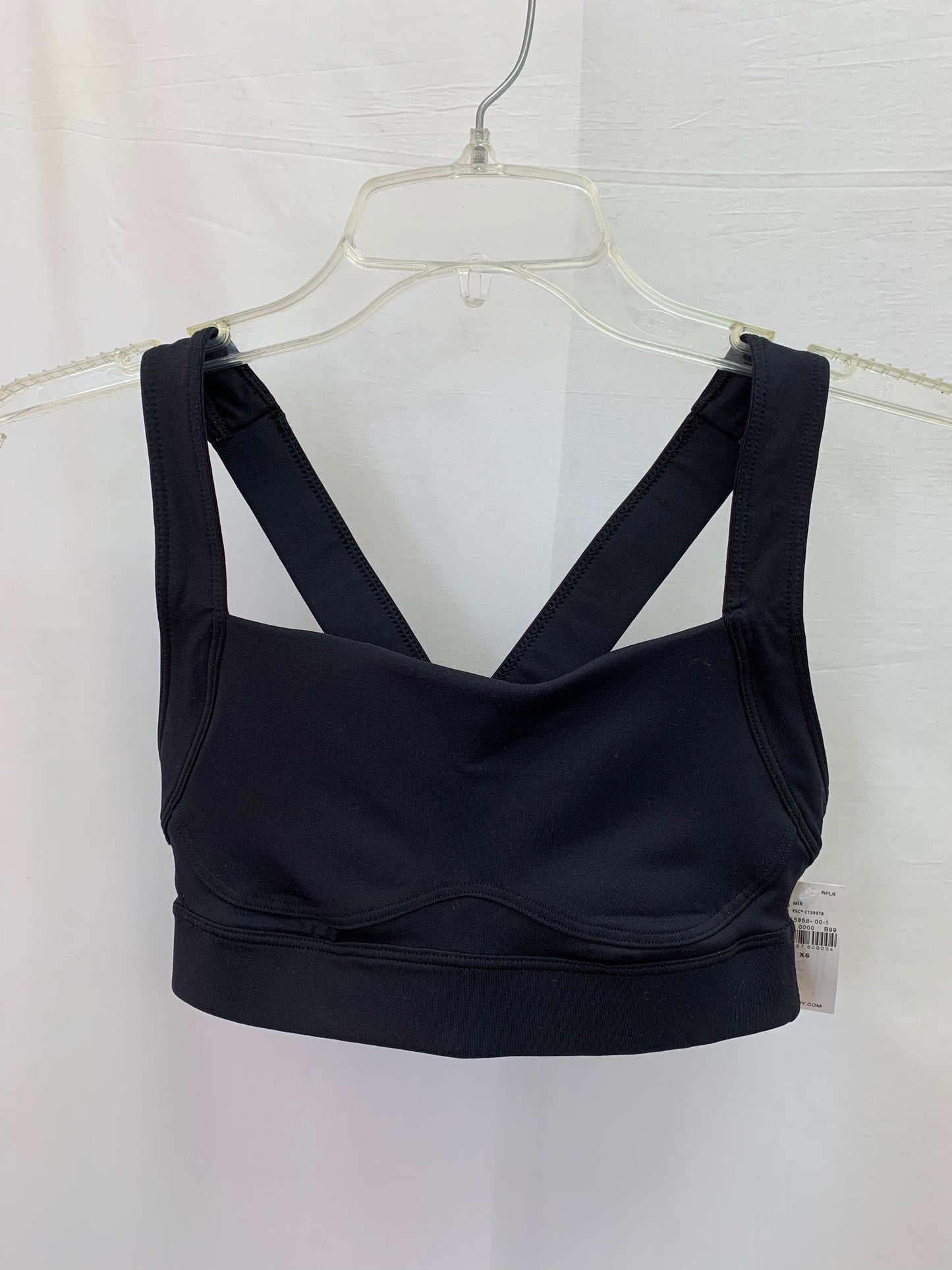 NWT - OLD NAVY black Powersoft Go-Dry Sports Bra - XS