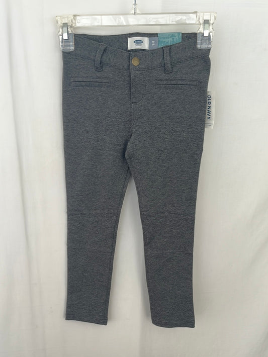 NWT -- OLD NAVY Kid's Grey Adjustable Waist Ponte-Knit Jeggings -- Size 5T/5A