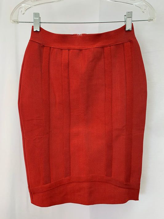 NWT - GRACIA brick red Bandage Bodycon Pencil Skirt - S
