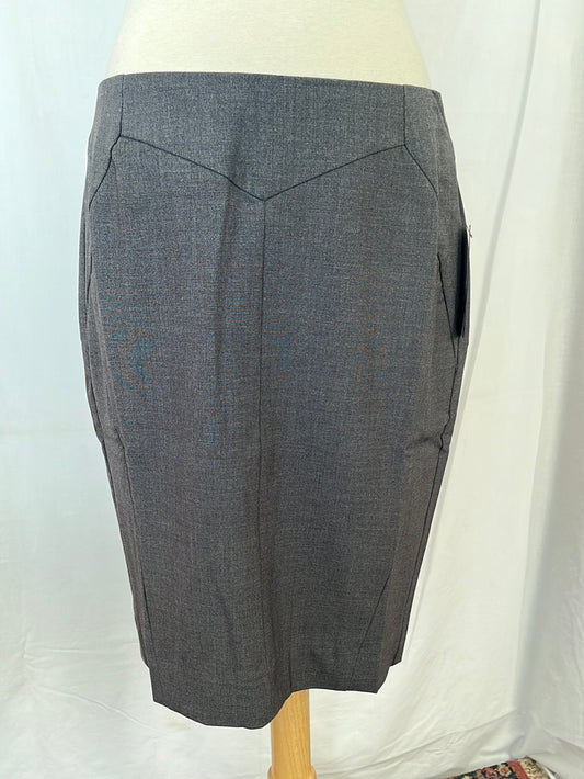 NWT -- Worthington Grey Heather Pencil Skirt -- 6P