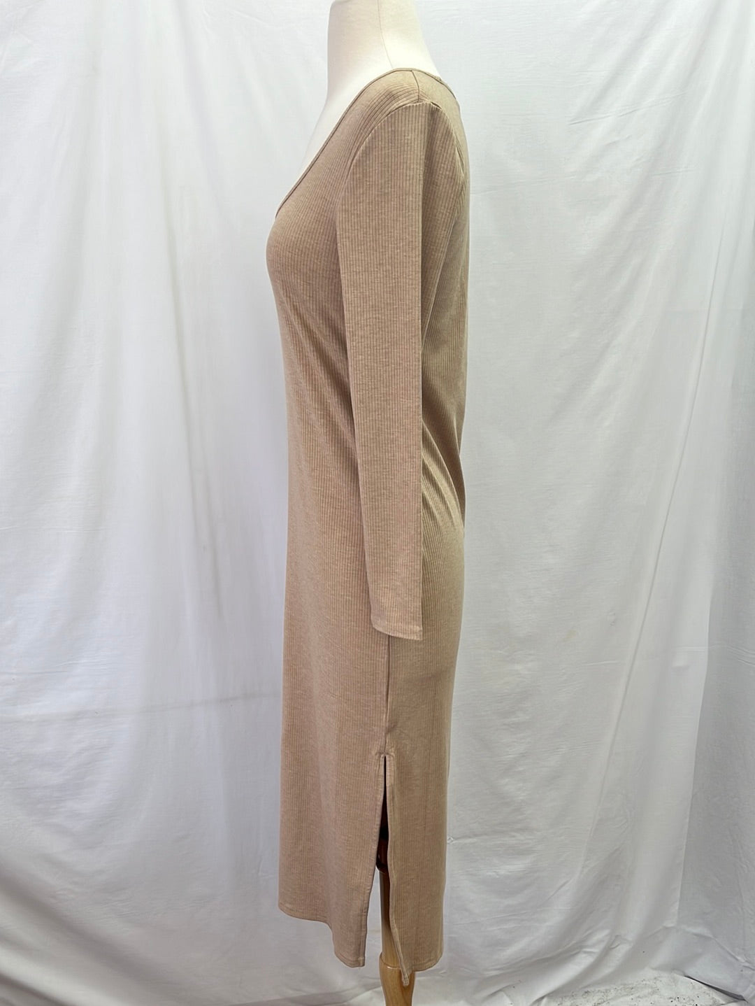 NWT - BANANA REPUBLIC Tan Boatneck Sweater Dress -- Small