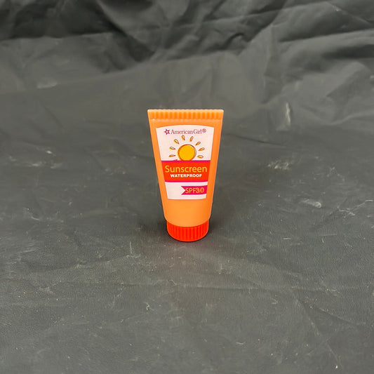 American Girl Doll Orange Sunscreen Bottle from Splashy Tankini Outfit