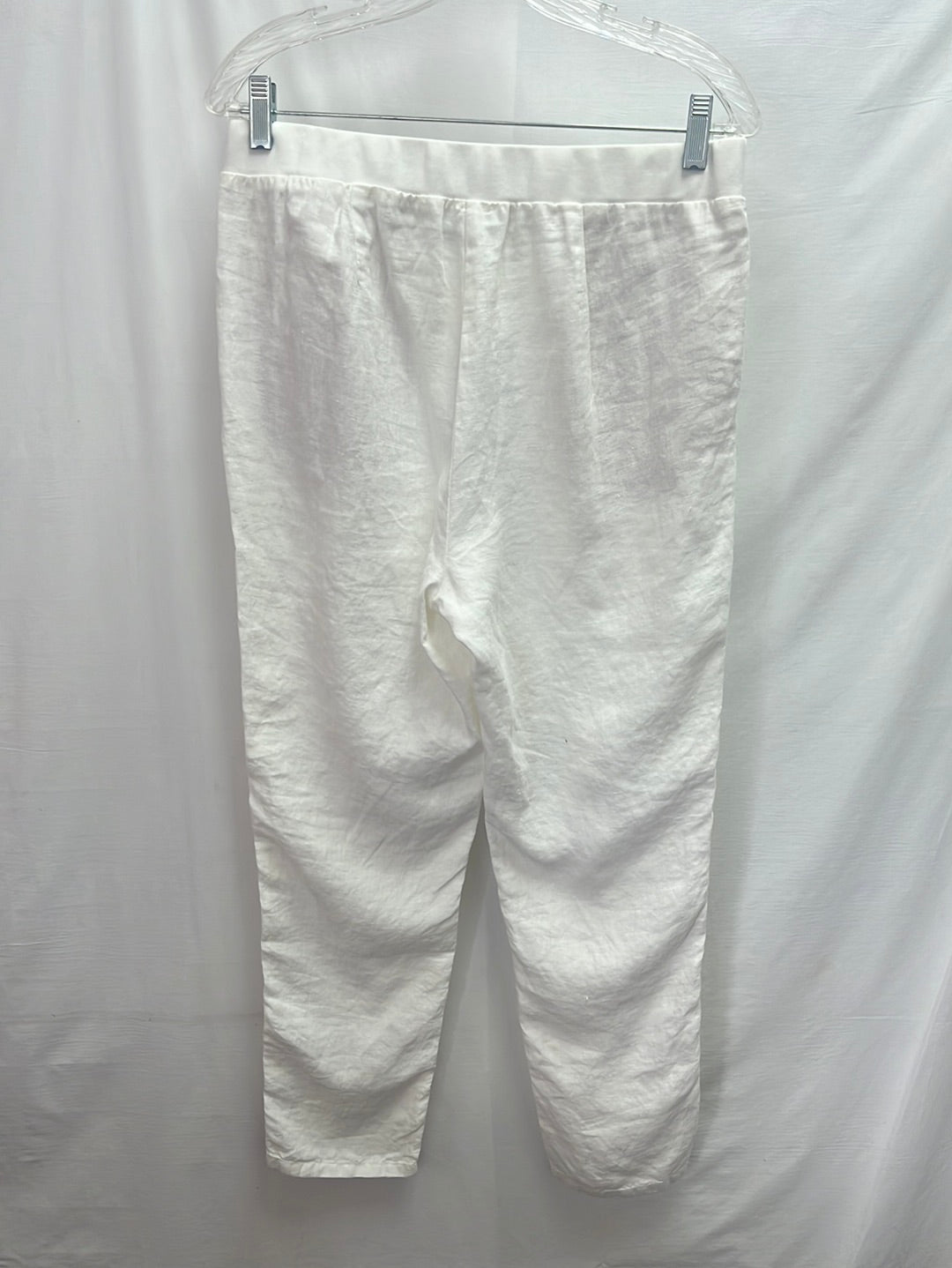 NWT -- J. Jill Ivory Linen Trousers --S