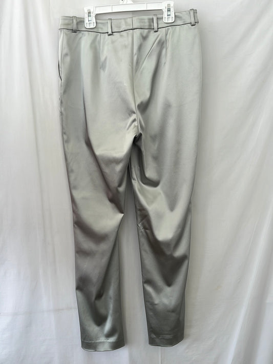 NWT -- ST. JOHN EVENING Platinum Zip-up Ankle Dress Pants -- 8