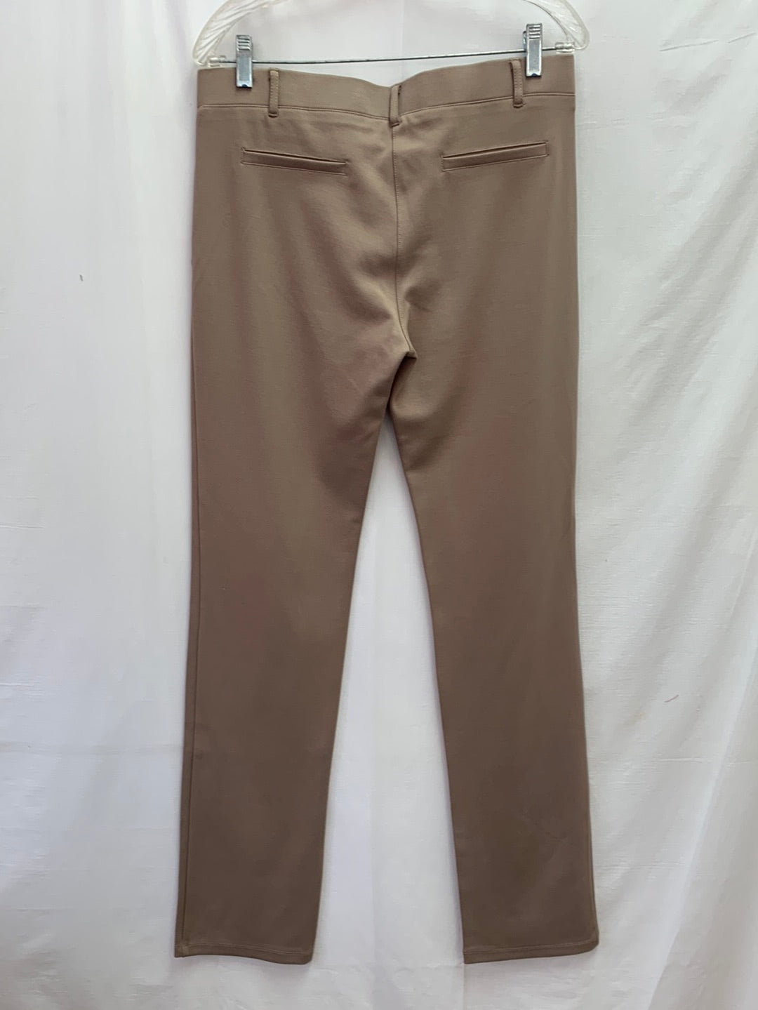 NWT - BETABRAND khaki Straight Leg Dress Pants / Yoga Pants - L Long