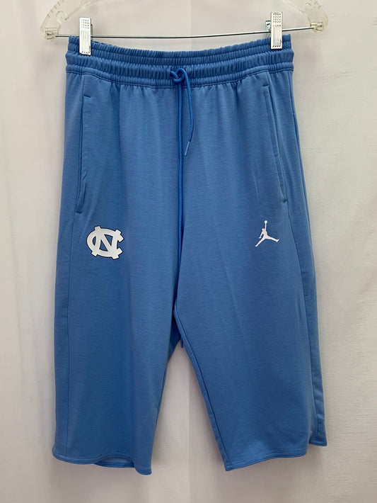 NWT - JORDAN blue UNC Tar Heels Dri-Fit Long Shorts - XS