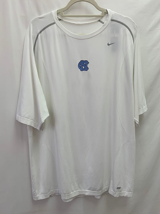 NWT - NIKE PRO white UNC Carolina Seamless Dri-FIT Shirt - 3XL