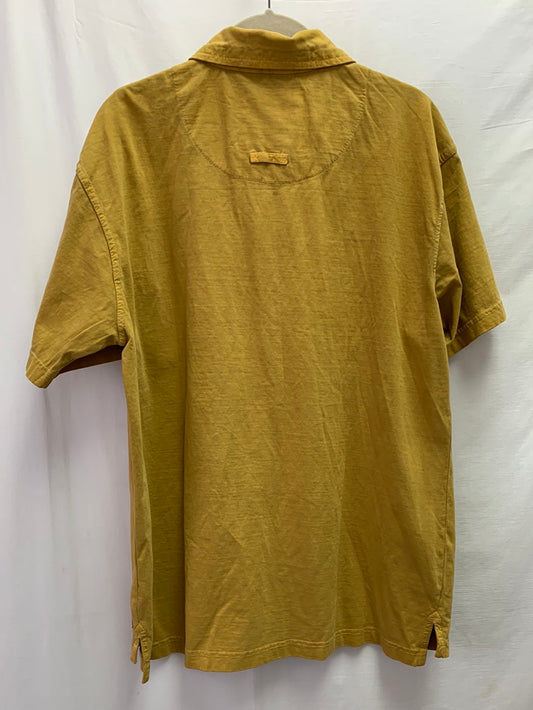 NWT - SMITH'S WORKWEAR old gold Canvas Collar Polo Shirt - XL
