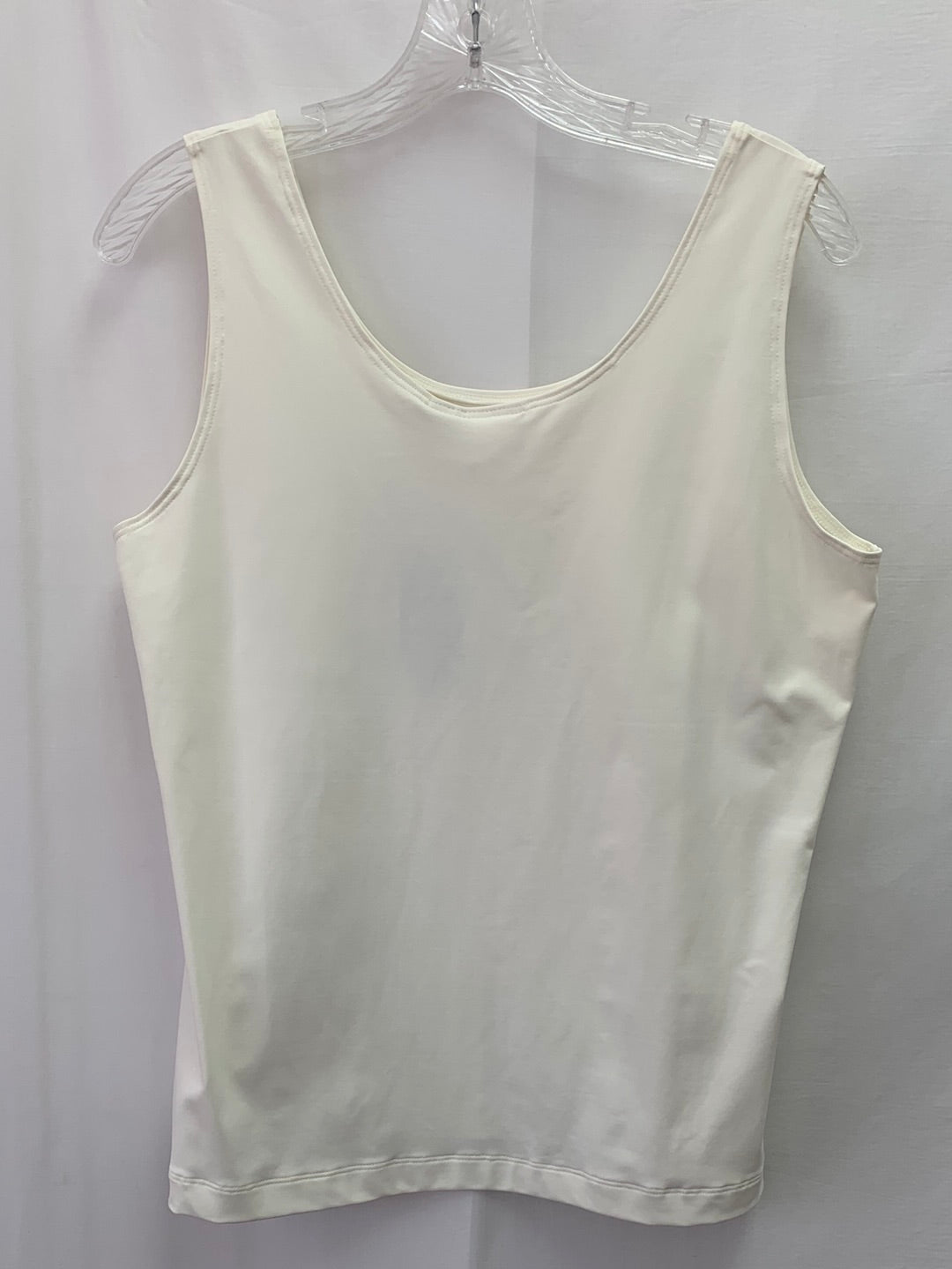 NWT - CHICO'S ivory Contemporary Basic Knit Tank Top - 2 (L 12/14)