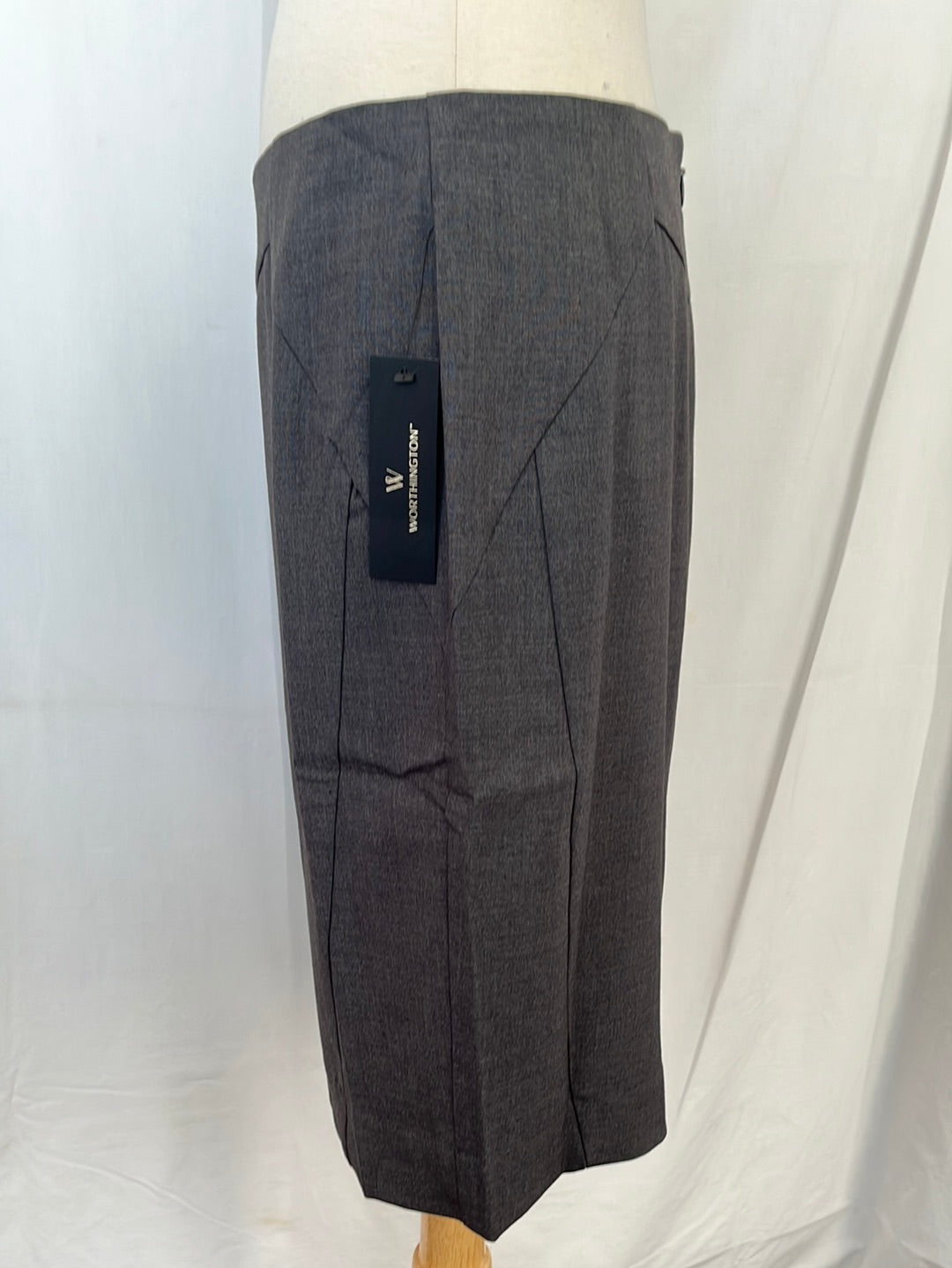 NWT -- Worthington Grey Heather Pencil Skirt -- 6P