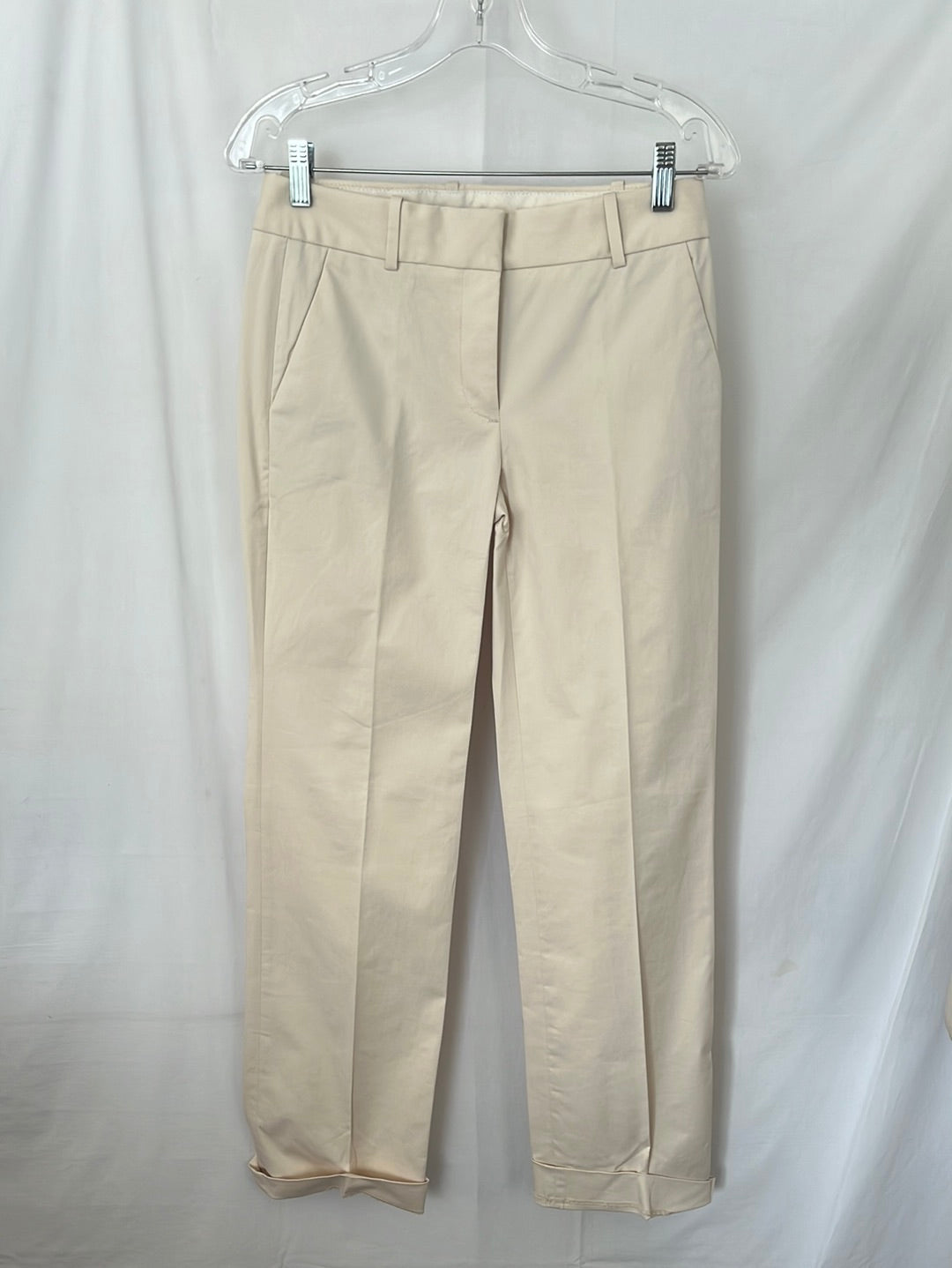 NWT -- J. Crew Ivory Café Trouser -- 0