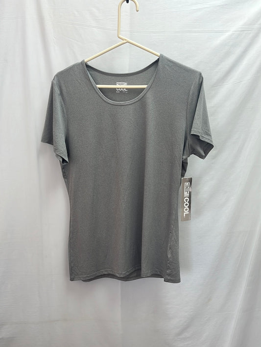NWT -- 32 Degrees Cool Ghost Grey Fitted Short Sleeve T-Shirt -- XL