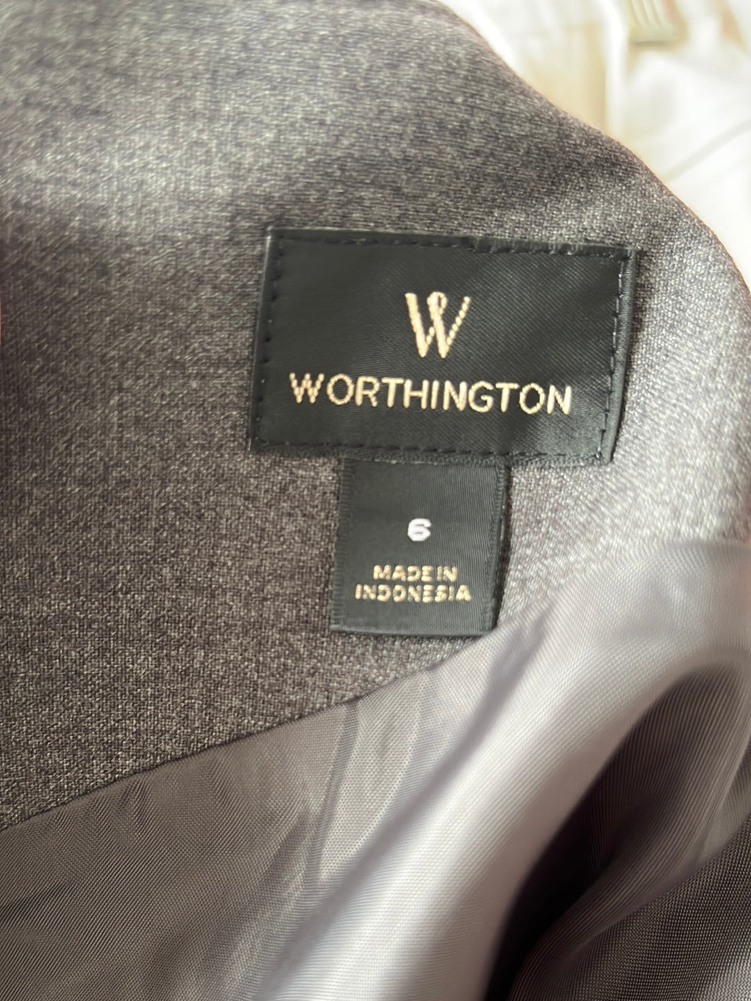 NWT -- Worthington Grey Heather Pencil Skirt -- 6P