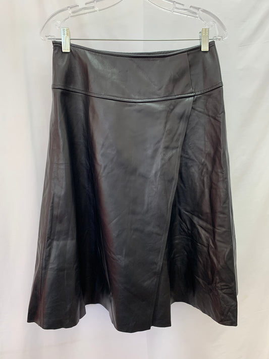 NWT - SMART UNIVERSE WEAR black Lambskin Leather Skirt - S