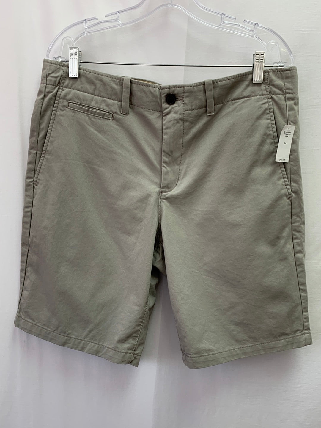 NWT - GAP khaki Lived-In Cotton Flat Front Shorts - Men's 34