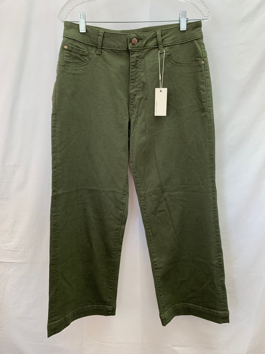 NWT - WARP + WEFT olive green ICN Incheon Wide Leg Pants - 31x27