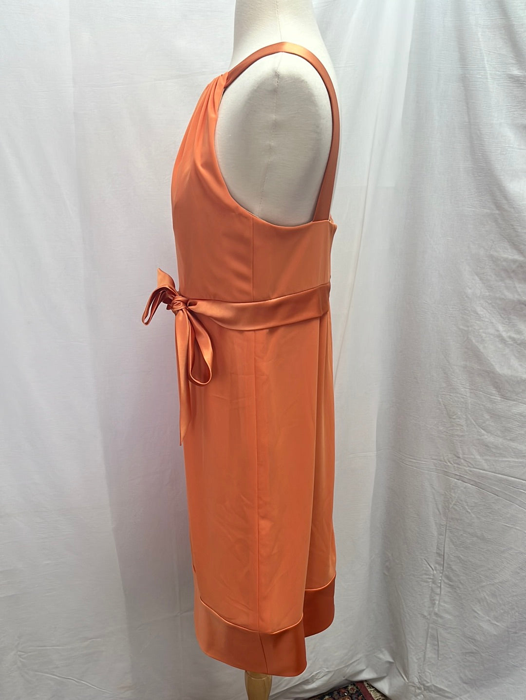 VTG -- AFTER SIX Clementine Sleeveless Bow Waist Midi Dress -- 20