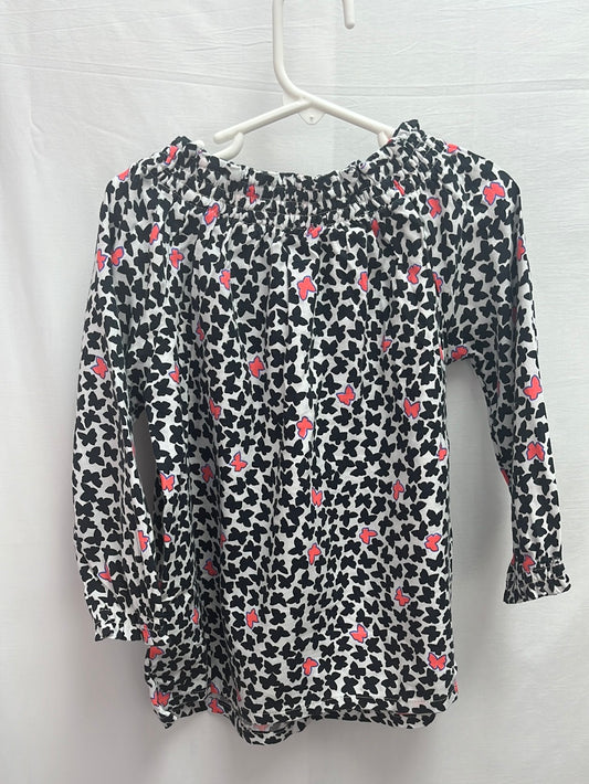 NWT -- GAP KIDS Black and Pink Butterfly Shirt -- S Reg