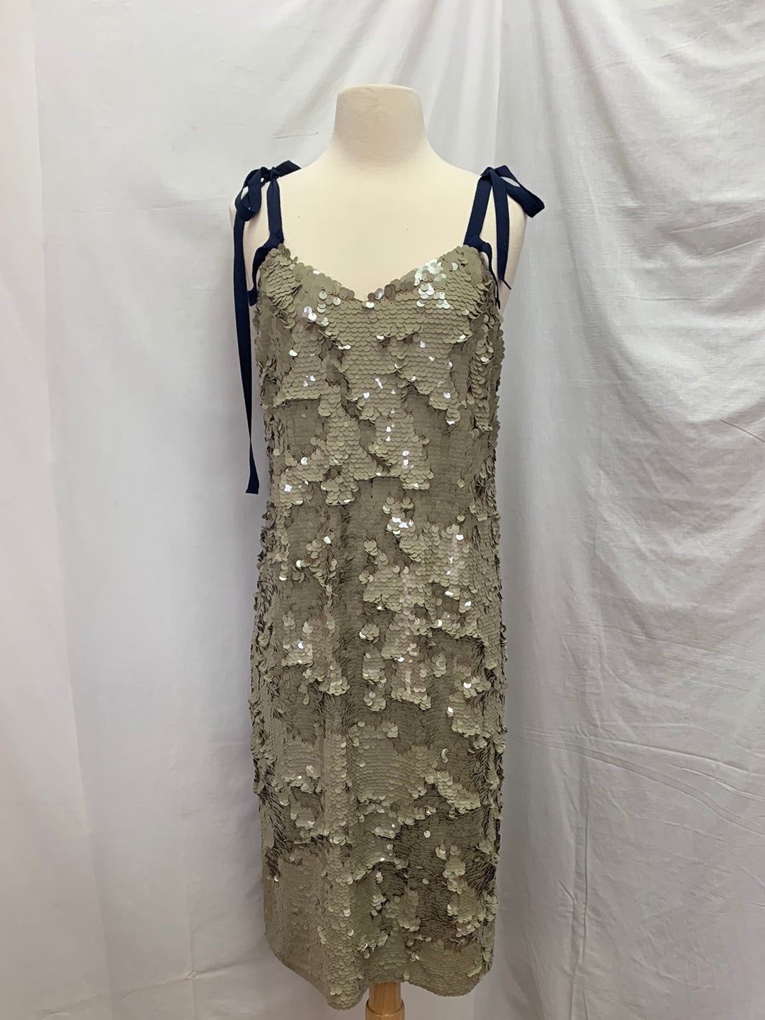 NWT - J. CREW desert canyon Tie Shoulder Sequin Dress - 4