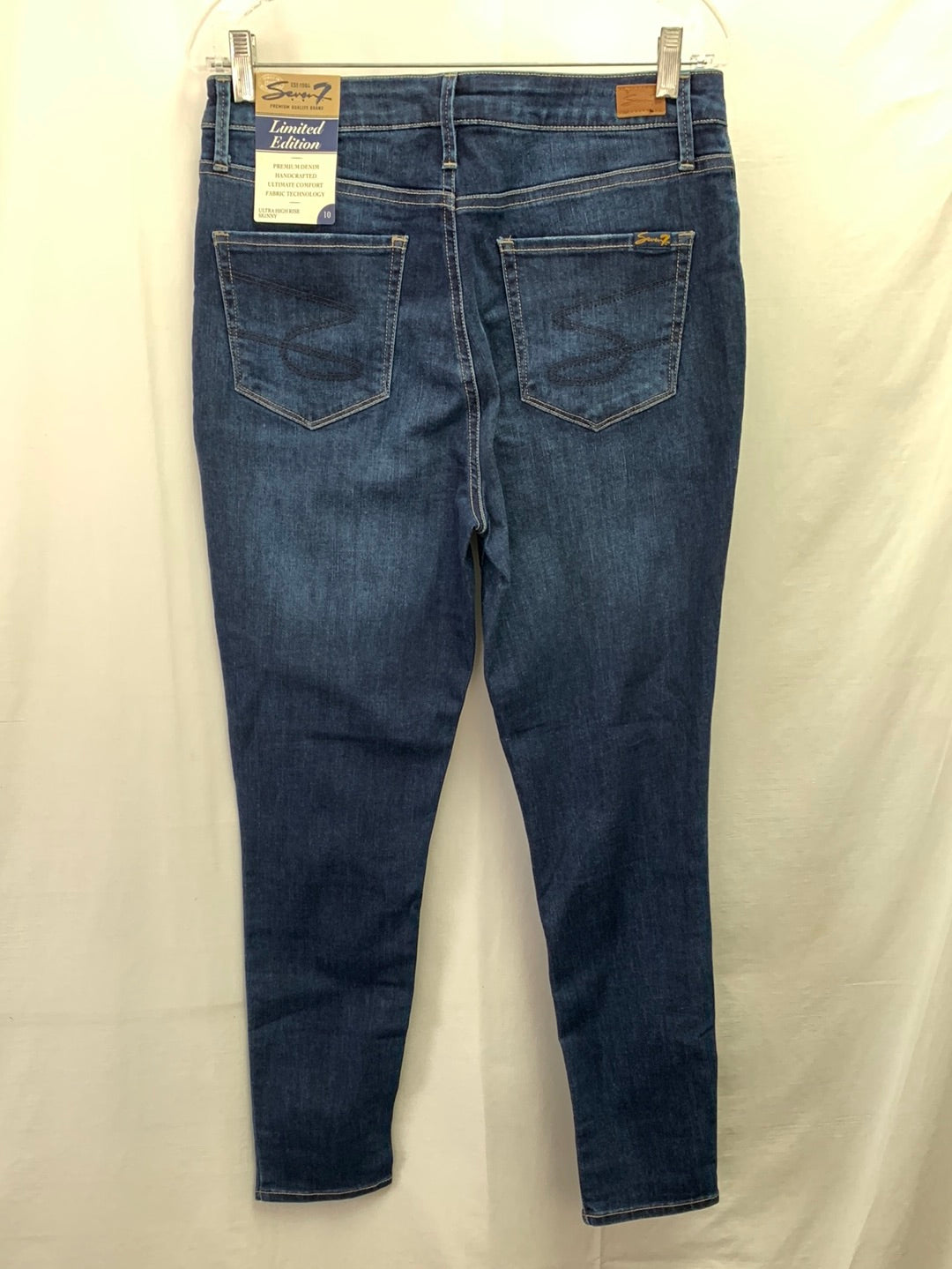 NWT - SEVEN7 dark wash Ultra High Rise Skinny Jeans - Size 10