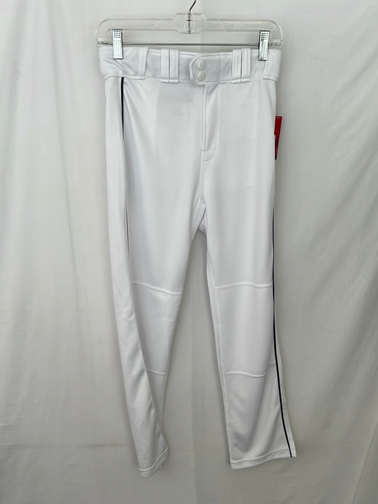 NWT -- RAWLINGS White Semi-Relaxed Fit Youth Baseball Pants -- XL