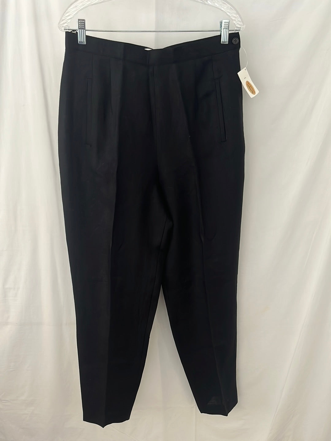 NWT -- Talbots black Irish Linen Dress Pants -- 14