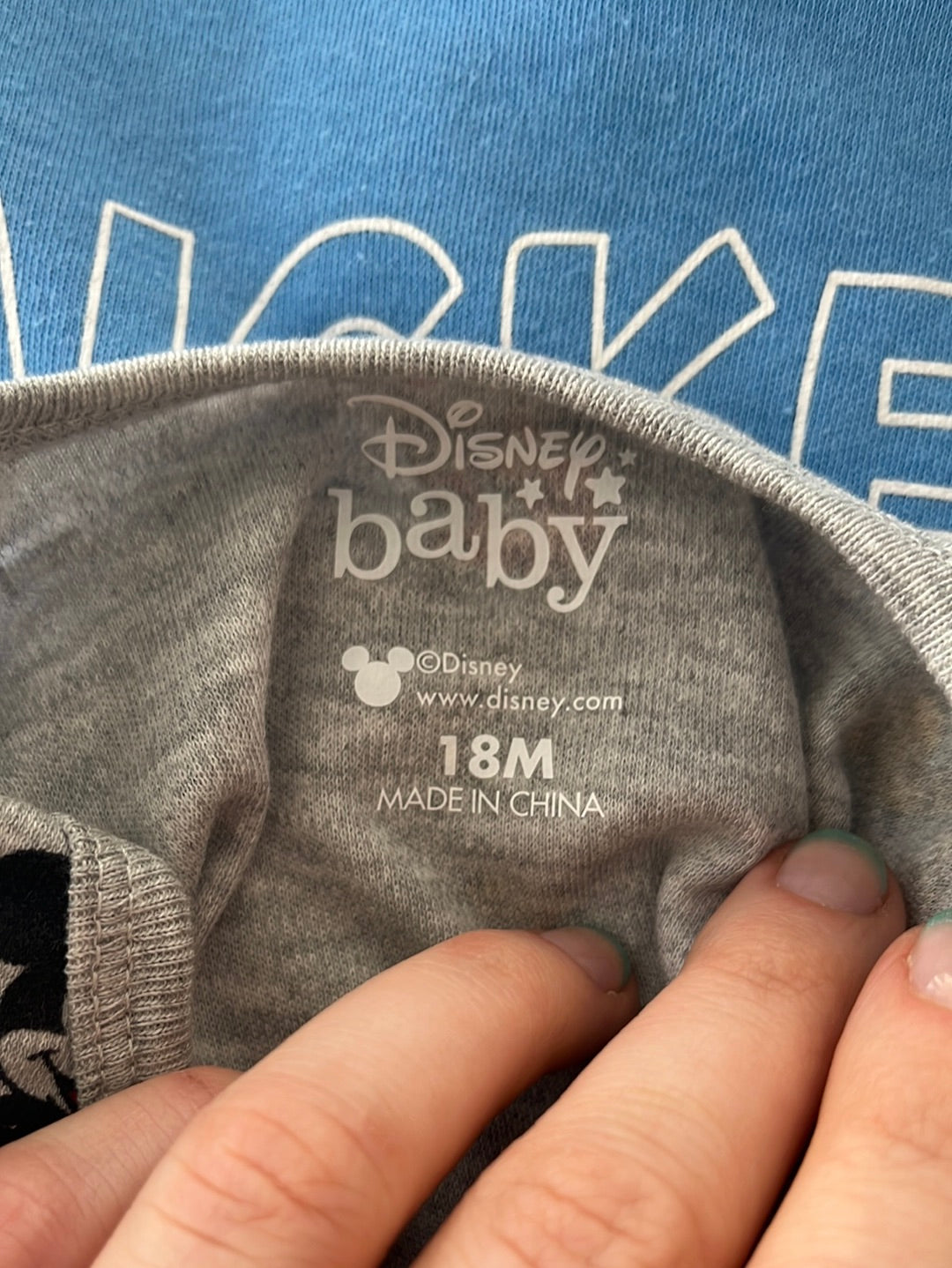 NWOT -- DISNEY BABY Mickey Mouse Bodysuit -- Set of 3 -- 18m