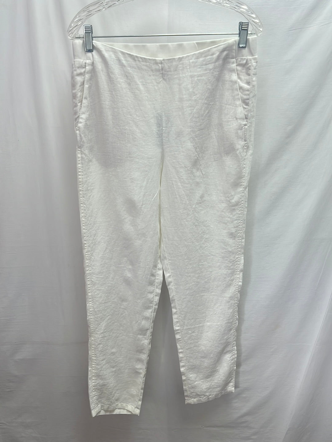 NWT -- J. Jill Ivory Linen Trousers --S