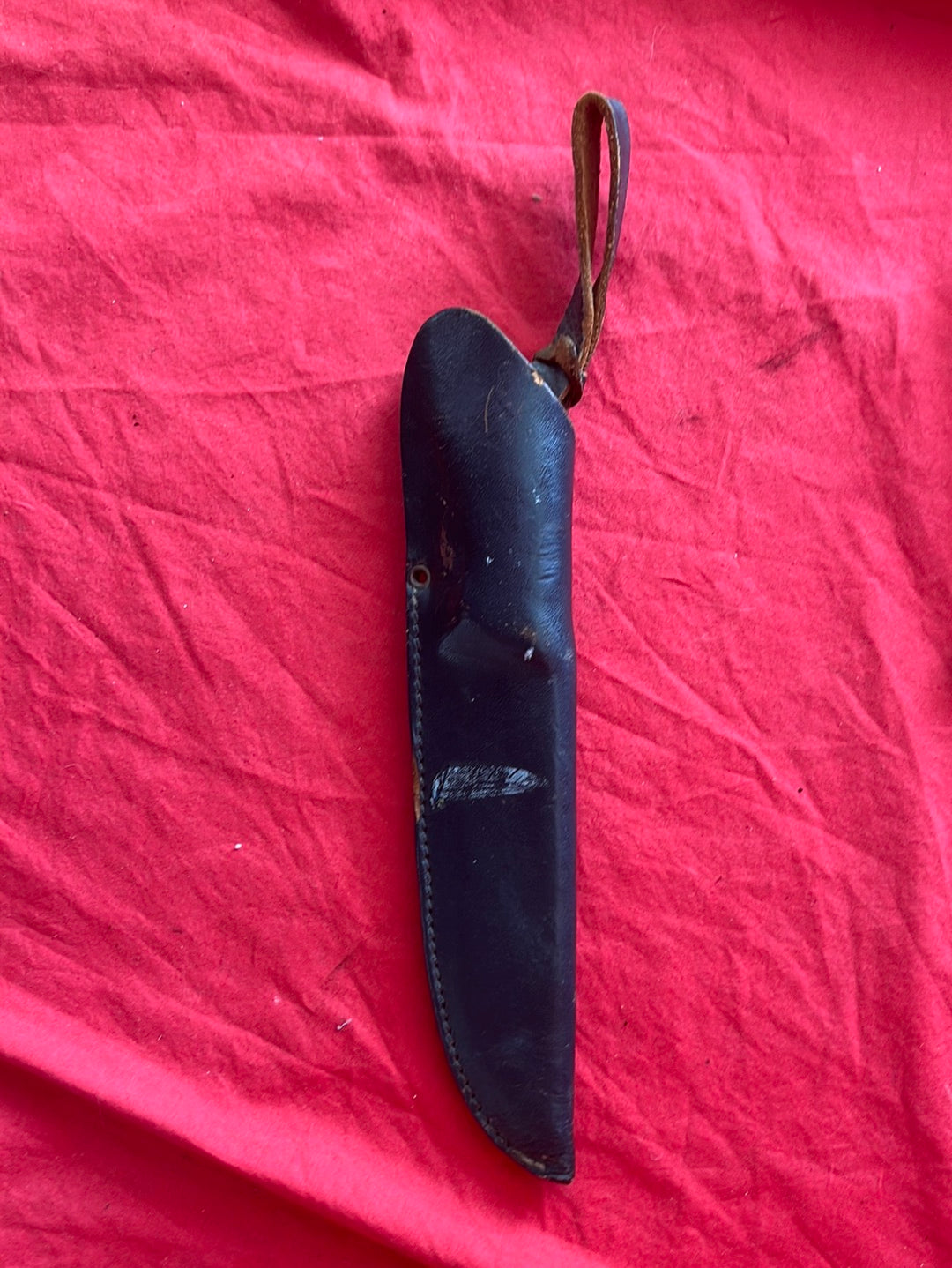 VTG -- Pre-64 PUMA Stag Handle Forsternicker with Leather Sheath