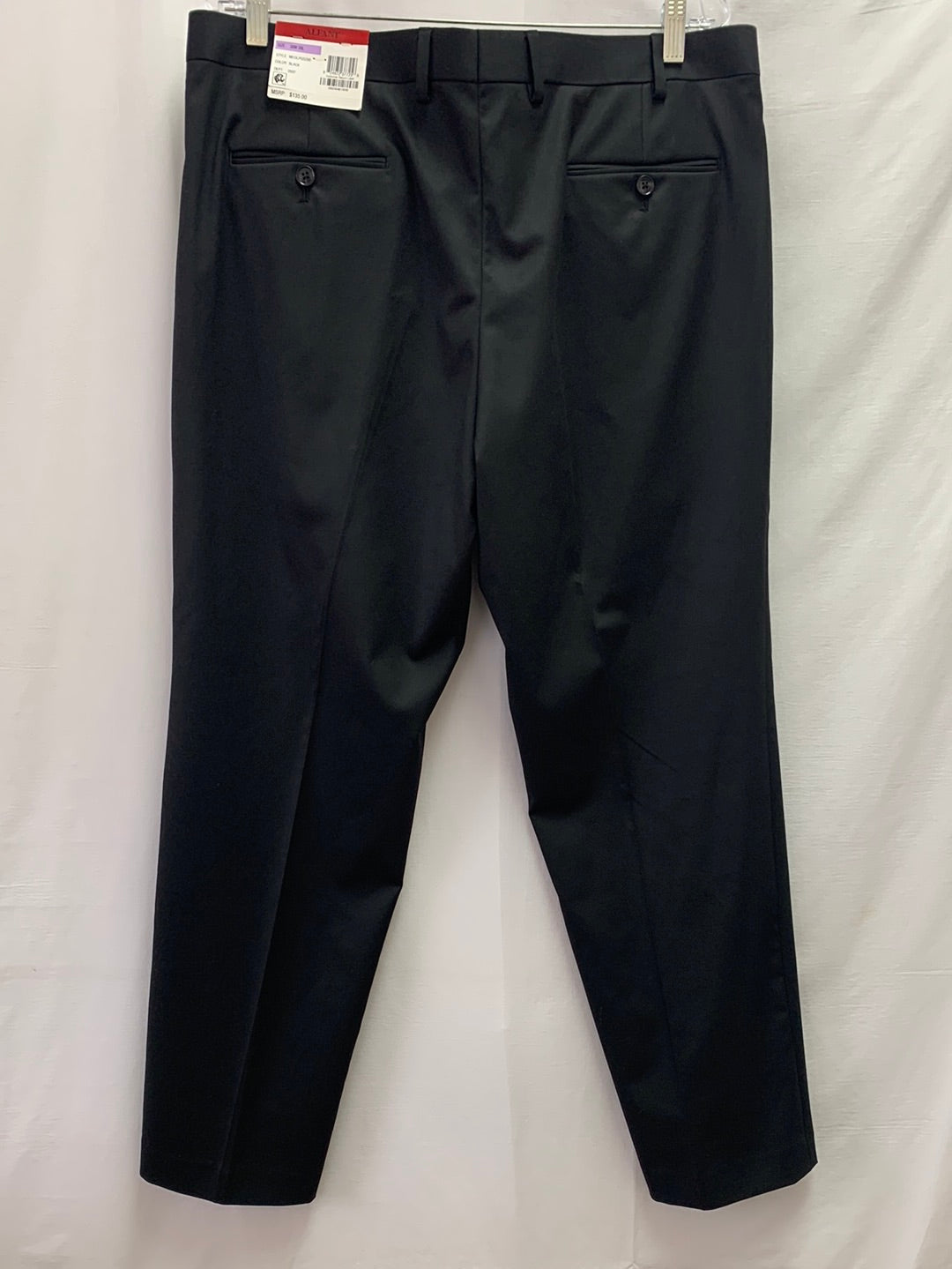 NWT - ALFANI black Slim Fit Stretch Wrinkle Recovery Dress Pants - 38 x 30