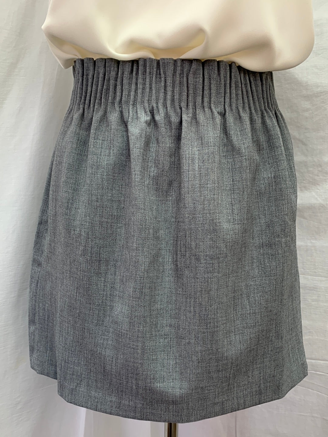 NWT - J. CREW MERCANTILE gray Side Pockets Pull On Skirt - 4