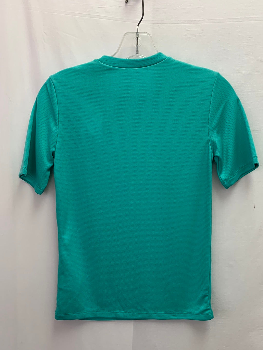 NWT - OLD NAVY aqua blue UPF 40 Short Sleeve Rashguard Swim Shirt - 10-12